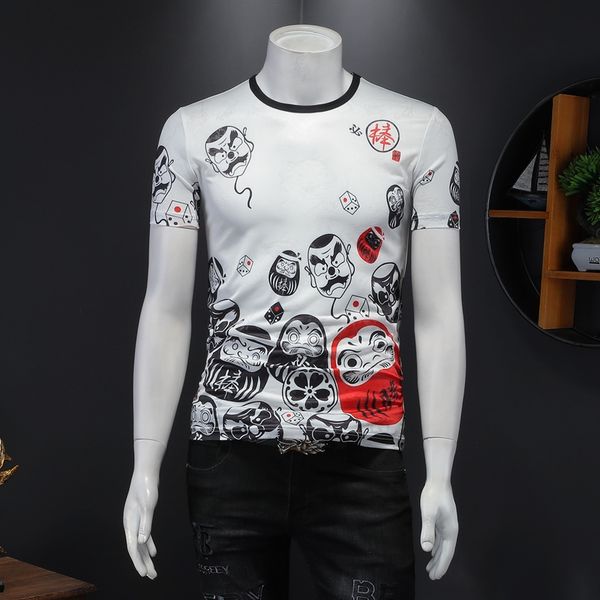 fashion men's short sleeve t-shirts 2022 summer new fashion retro skull print personality slim ice silk casual all-match bottoming shi, White;black
fashion men's short sleeve t-shirts 2022 summer new fashion retro skull print personality slim ice silk casual all-match bottoming shi, White;black