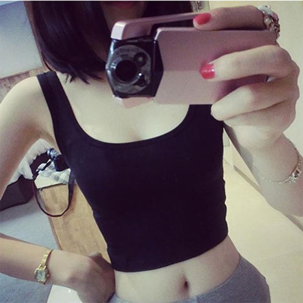 2021 fashion tanks women casual gray black white solid short crop streetwear sleeveless round neck summer female th
2021 fashion tanks women casual gray black white solid short crop streetwear sleeveless round neck summer female th
