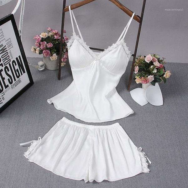 women's sleepwear ladies korean version with chest pad v-neck sling pajamas female summer two-piece suit thin home service shorts suit1, Black;red
women's sleepwear ladies korean version with chest pad v-neck sling pajamas female summer two-piece suit thin home service shorts suit1, Black;red