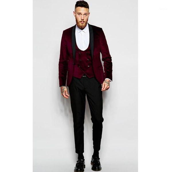 latest coat pant designs burgundy velvet prom men suit slim fit groomsmen tuxedos blazers groom party suits (jacket+pants+vest)1, White;black
latest coat pant designs burgundy velvet prom men suit slim fit groomsmen tuxedos blazers groom party suits (jacket+pants+vest)1, White;black
