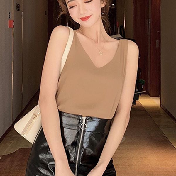 chiffon v-neck tank casual sleeveless ladies vest solid loose women clothes ropa mujer kg-931, White
chiffon v-neck tank casual sleeveless ladies vest solid loose women clothes ropa mujer kg-931, White