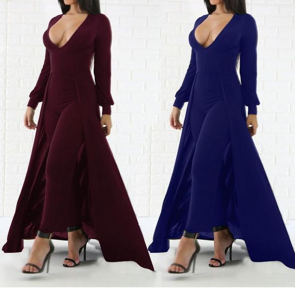 selling women v-neck solid floor-length jumpsuits plus size lady's long sleeve high waist skinny nightclub rompers1, Black;white
selling women v-neck solid floor-length jumpsuits plus size lady's long sleeve high waist skinny nightclub rompers1, Black;white