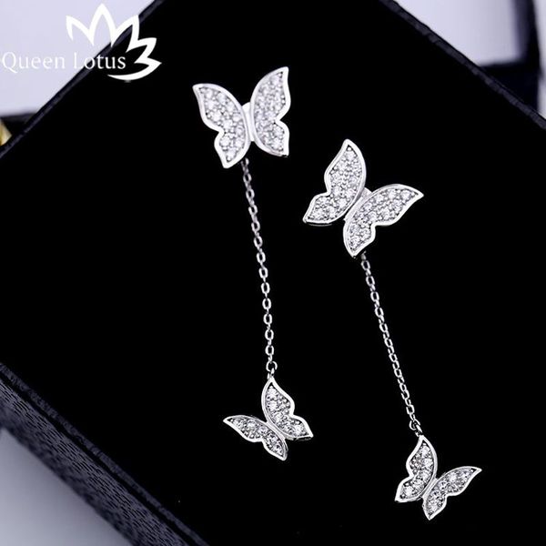 queen lotus 2020 trendy earrings for women rhinestone crystal earrings butterfly stud dual use pendant tassel jewelry, Silver
queen lotus 2020 trendy earrings for women rhinestone crystal earrings butterfly stud dual use pendant tassel jewelry, Silver