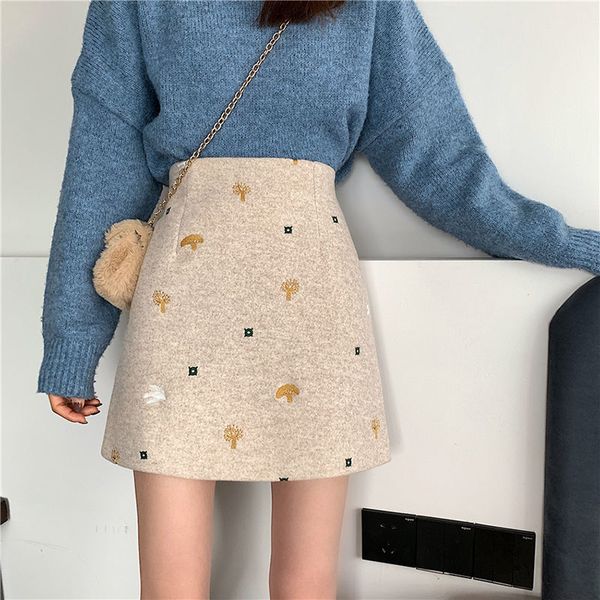 new 2021 autumn winter women of thin wool skirts vintage embroidered line skirt y363 e7m8 273b, Black
new 2021 autumn winter women of thin wool skirts vintage embroidered line skirt y363 e7m8 273b, Black
