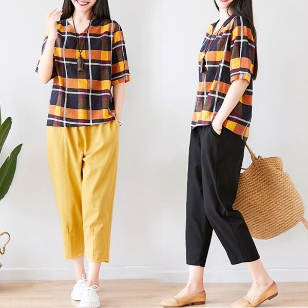 qzc9d plaid short fashion suit women's summer 2020 casual pants sleeve nine-point casual pants holiday two-piece set for women ynp3g, Gray
qzc9d plaid short fashion suit women's summer 2020 casual pants sleeve nine-point casual pants holiday two-piece set for women ynp3g, Gray