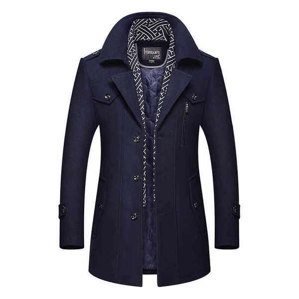 men's wool & blends fashion s en coat solid color business casual designer long trench s male causal lwlu, Black
men's wool & blends fashion s en coat solid color business casual designer long trench s male causal lwlu, Black