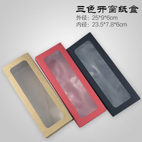 gift wrap 20pcs macaron packaging boxes long kraft paper box with window for chocolate muffin biscuits party cake
gift wrap 20pcs macaron packaging boxes long kraft paper box with window for chocolate muffin biscuits party cake