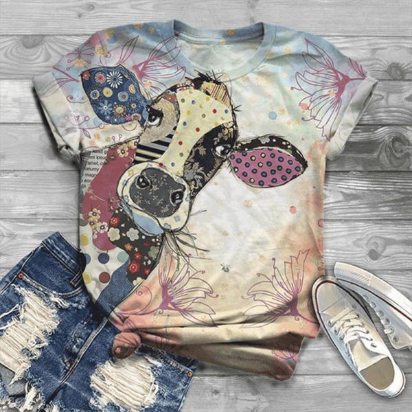 3d printed animal o neck cotton shirt women vintage t shirts girls short sleeve plus size, White
3d printed animal o neck cotton shirt women vintage t shirts girls short sleeve plus size, White