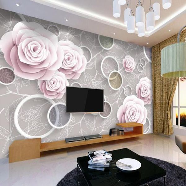 wallpapers youman modern custom 3d effect p painting white ring circle pink rose wall mural living room background covering
wallpapers youman modern custom 3d effect p painting white ring circle pink rose wall mural living room background covering
