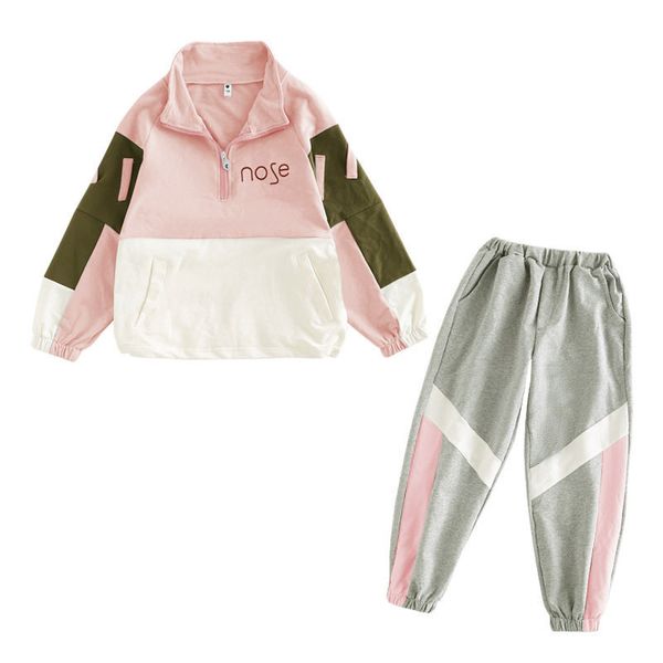 girls sports suits cotton fashion letter patchwork zipper clothing set teenage spring autumn tracksuit kids school wearx1019, White
girls sports suits cotton fashion letter patchwork zipper clothing set teenage spring autumn tracksuit kids school wearx1019, White