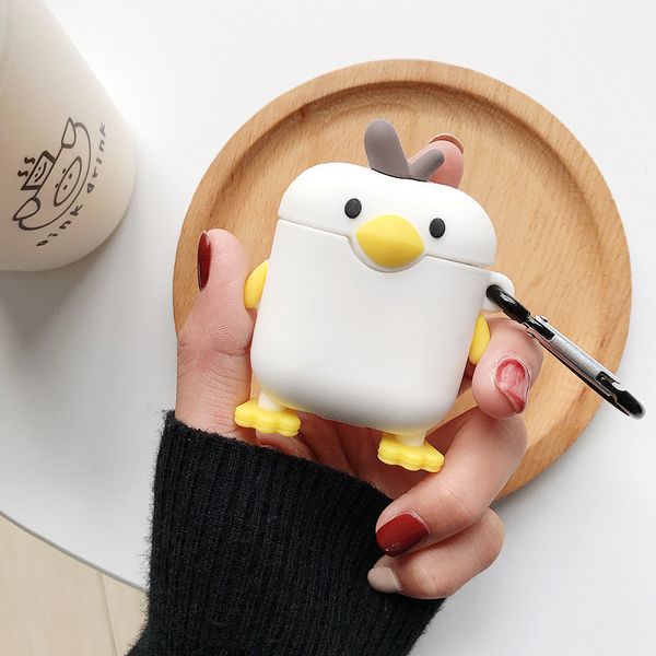 for air pods 1/2 pro case cute duck cartoon silicon headphone cover coque for airpods 3 earphone case with hook
for air pods 1/2 pro case cute duck cartoon silicon headphone cover coque for airpods 3 earphone case with hook