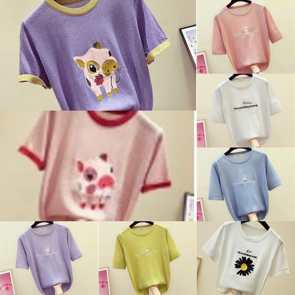 super fire cec short sleeve women's t-shirt summer 2020 new small zou ju liang embroidery silkembroidered silk half sleeve bottoming sh, White
super fire cec short sleeve women's t-shirt summer 2020 new small zou ju liang embroidery silkembroidered silk half sleeve bottoming sh, White