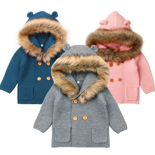 baby knit cardigan winter fall fall sweater clothes removable fur hoody newborn boys girl knitwear pink long sleeve children 1005, Blue
baby knit cardigan winter fall fall sweater clothes removable fur hoody newborn boys girl knitwear pink long sleeve children 1005, Blue