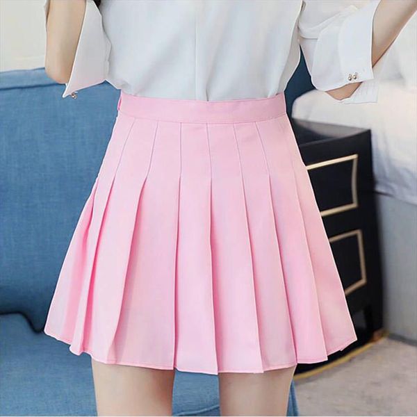 women high waist pleated mini elastic skirt spring solid a line sailor casual skirt japanese harajuku party school uniform, Black
women high waist pleated mini elastic skirt spring solid a line sailor casual skirt japanese harajuku party school uniform, Black
