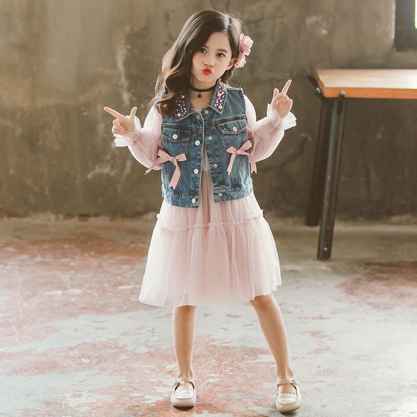 children dress spring autumn toddler girl dresses children's cowboy vest + pink dress kids girls dresses for party and wedding t200709, Red;yellow
children dress spring autumn toddler girl dresses children's cowboy vest + pink dress kids girls dresses for party and wedding t200709, Red;yellow