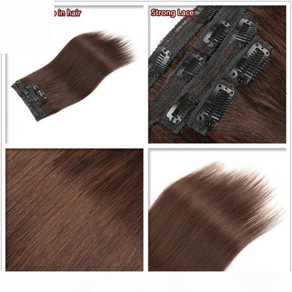 grade 8a--grade quality brown color 4# clip in human hair extesnison 70g 100g 120g 16''-26'' virgin silk straight wa, Black
grade 8a--grade quality brown color 4# clip in human hair extesnison 70g 100g 120g 16''-26'' virgin silk straight wa, Black