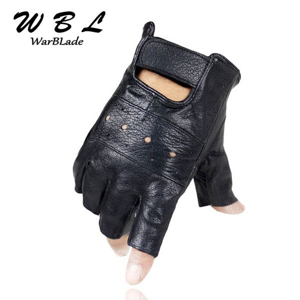 men genuine slip-resistant luvas half finger sheep leather fingerless gloves gants moto warblade, Blue;gray
men genuine slip-resistant luvas half finger sheep leather fingerless gloves gants moto warblade, Blue;gray