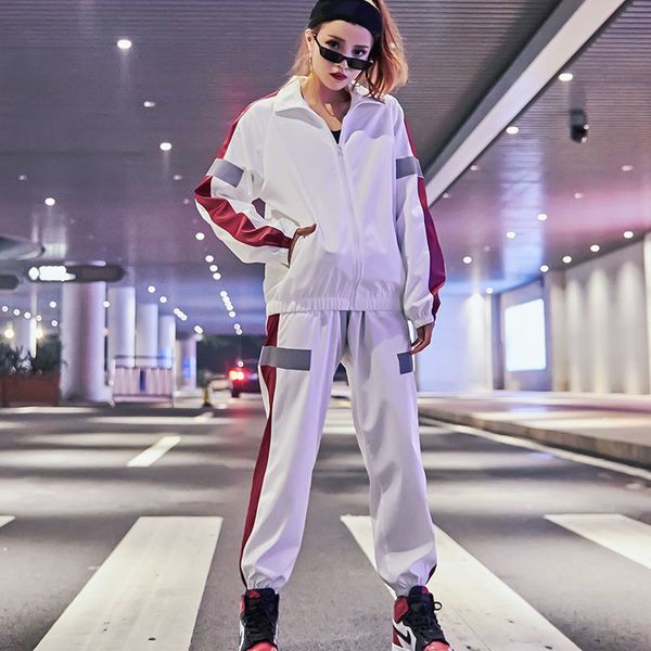 2021 new two men's jogging pieces fashion reflective sets spring and autumn jacket long casual sleeve training tyjtjy rtci, White
2021 new two men's jogging pieces fashion reflective sets spring and autumn jacket long casual sleeve training tyjtjy rtci, White