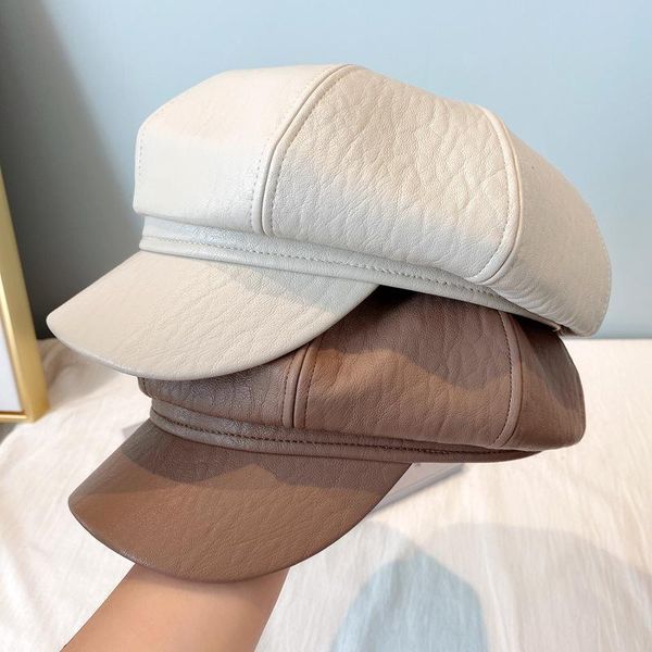 new pu octagonal cap in autumn and winter 2020 british retro trend beret japanese fashion women's leather hat woman hat, Blue;gray
new pu octagonal cap in autumn and winter 2020 british retro trend beret japanese fashion women's leather hat woman hat, Blue;gray