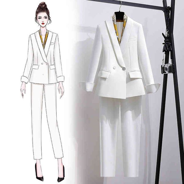 women's two piece pants vintage pant suits for women business elegant professional office wear sets pantsuits female blazer plus size j, White
women's two piece pants vintage pant suits for women business elegant professional office wear sets pantsuits female blazer plus size j, White