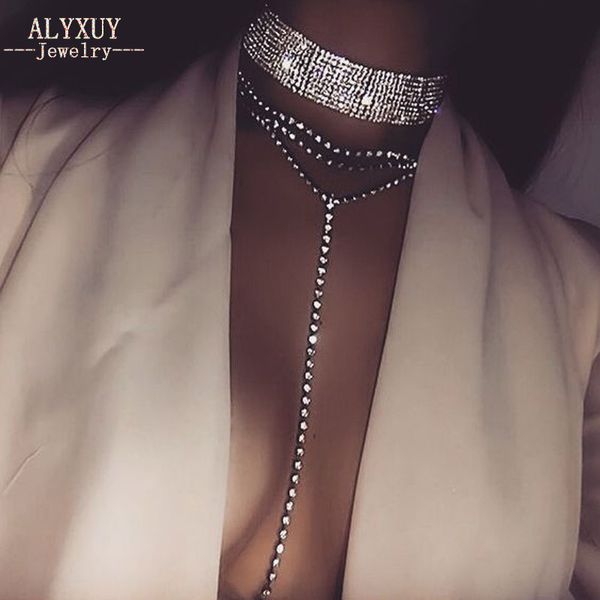 new fashion jewelry crystal stone multiple layers choker necklace nice party gift for women girl t200116, Silver
new fashion jewelry crystal stone multiple layers choker necklace nice party gift for women girl t200116, Silver