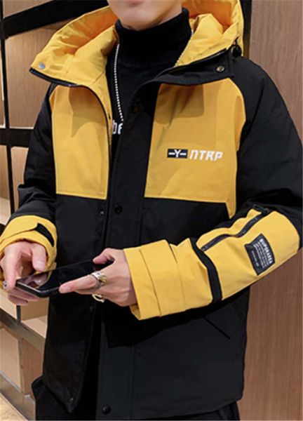 2020 winter new down jacket men's hooded thick warm men's white duck down youth college jacket men, Black
2020 winter new down jacket men's hooded thick warm men's white duck down youth college jacket men, Black