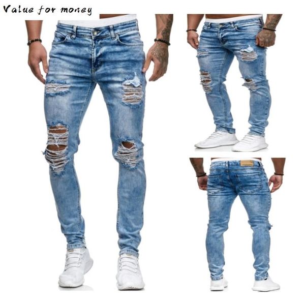 jeans men fashion vintage skinny destroyed ripped jeans broken skinny denim pants homme streetwear hip hop harajuku male, Blue
jeans men fashion vintage skinny destroyed ripped jeans broken skinny denim pants homme streetwear hip hop harajuku male, Blue