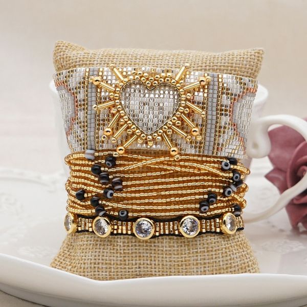 kbzx2 versatile versatile fashion multi-layer beadedbracelet miyuki woven accessories geometric fashion accessories multi-layer beaded beade, Golden;silver
kbzx2 versatile versatile fashion multi-layer beadedbracelet miyuki woven accessories geometric fashion accessories multi-layer beaded beade, Golden;silver