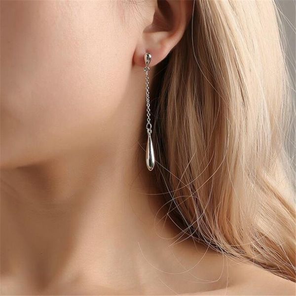 Trendy Long Earrings For Women Korean Drop Dangle Earrings Minimalist Fish Hoop Fashion Jewelry, Silver
Trendy Long Earrings For Women Korean Drop Dangle Earrings Minimalist Fish Hoop Fashion Jewelry, Silver