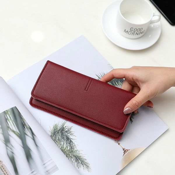 new temperament women's europe and the united states simple ultra-thin long buckle card soft leather wallet
new temperament women's europe and the united states simple ultra-thin long buckle card soft leather wallet