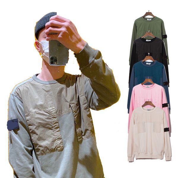 5 colors toney 2021 men sitong casual island logo cp pockets stone long sleeve couple loose o-neck sweatshirts, Black
5 colors toney 2021 men sitong casual island logo cp pockets stone long sleeve couple loose o-neck sweatshirts, Black