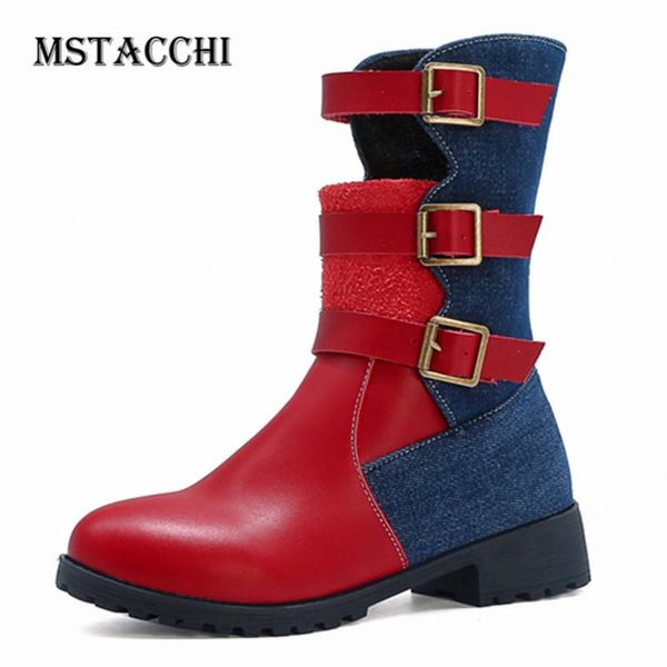 mstacchi woman leather belt buckle patchwork jackboots unique round toe sewing slip on soft flat motorcycle ankle boots for girl, Black
mstacchi woman leather belt buckle patchwork jackboots unique round toe sewing slip on soft flat motorcycle ankle boots for girl, Black