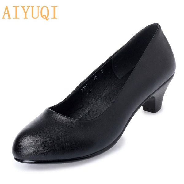 dress shoes aiyuqi ladies genuine leather spring pointed toe mid-heeled fashion office lady business black
dress shoes aiyuqi ladies genuine leather spring pointed toe mid-heeled fashion office lady business black