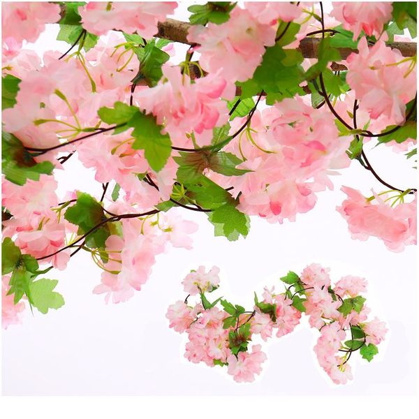 18 heads 220m long artificial cherry blossoms flower fake string vine artificials garland flowers wedding party home de jlldnv
18 heads 220m long artificial cherry blossoms flower fake string vine artificials garland flowers wedding party home de jlldnv