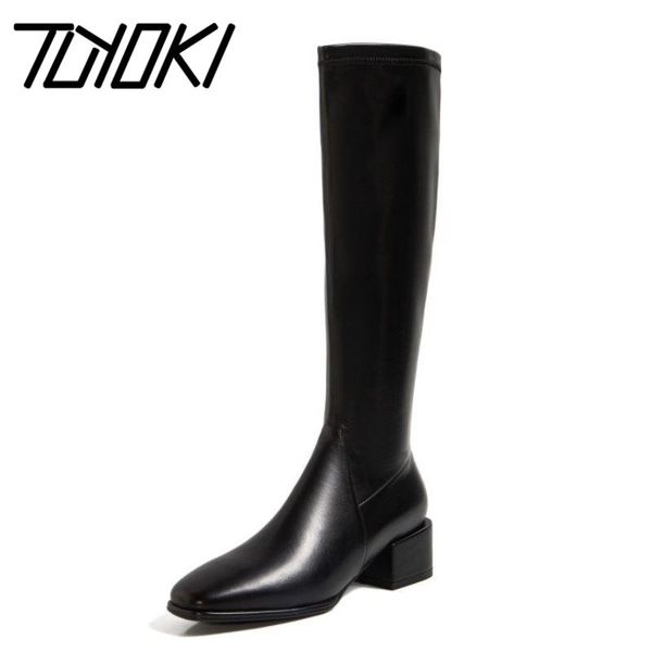 boots tuyoki women knee high square heel real leather long fashion cool shoes winter footwear size 34-40, Black
boots tuyoki women knee high square heel real leather long fashion cool shoes winter footwear size 34-40, Black