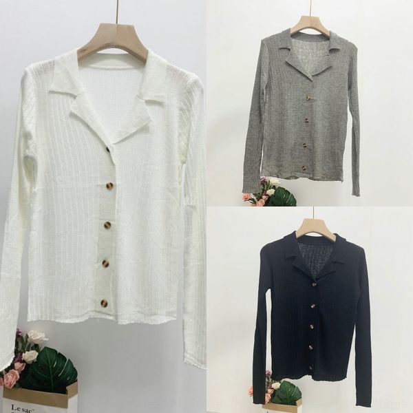 rmn3v 2020 autumn commuter new cardigan lapel long-sleeved women's thin sweater women's knitwear knitwear suit collar base vu2pw, White;black
rmn3v 2020 autumn commuter new cardigan lapel long-sleeved women's thin sweater women's knitwear knitwear suit collar base vu2pw, White;black