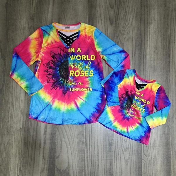 girlymax fall/winter baby girls mommy raglans boutique tie dyed sunflower cotton t-shirts children clothes milk silk lj201111, Blue
girlymax fall/winter baby girls mommy raglans boutique tie dyed sunflower cotton t-shirts children clothes milk silk lj201111, Blue