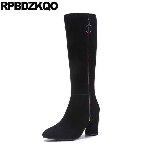 boots side zip high heel fashion big size suede plus genuine leather winter shoes knee chunky 41 fur black women pointed toe
boots side zip high heel fashion big size suede plus genuine leather winter shoes knee chunky 41 fur black women pointed toe