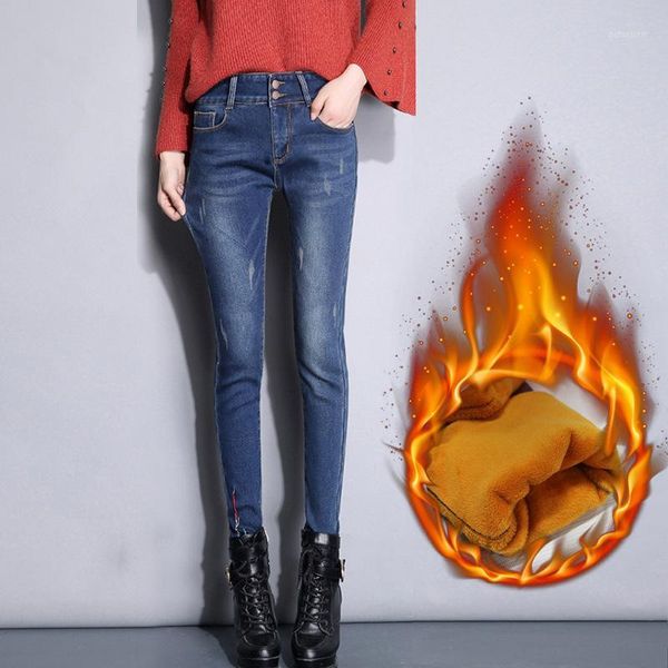 high waist mom jeans feamle winter stretch denim trousers with embroidery fleece warm jean pants for women1, Blue
high waist mom jeans feamle winter stretch denim trousers with embroidery fleece warm jean pants for women1, Blue