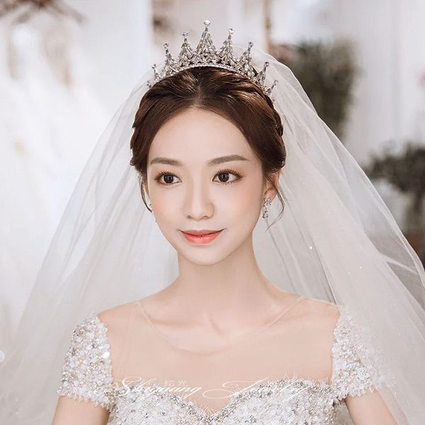 girl super immortal gift bride dress accessories net red headdress 18-year-old wedding ceremony crown, Silver
girl super immortal gift bride dress accessories net red headdress 18-year-old wedding ceremony crown, Silver