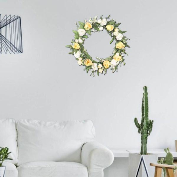 eucalyptus lily rose wreath spring artificial flower wreath european style wedding garland front door wedding party decor
eucalyptus lily rose wreath spring artificial flower wreath european style wedding garland front door wedding party decor