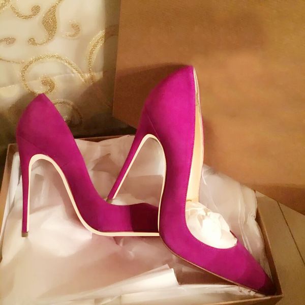 brand rosepourpre suede high heel shoes 12cm stiletto heels pointed toe bride wedding shoes pink red blue shallow party shoes 10cm pumps, Black
brand rosepourpre suede high heel shoes 12cm stiletto heels pointed toe bride wedding shoes pink red blue shallow party shoes 10cm pumps, Black
