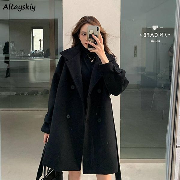 women's wool & blends women black design double breasted lady coat vintage outwear tender elegant retro pure ulzzang sashes teens trend
women's wool & blends women black design double breasted lady coat vintage outwear tender elegant retro pure ulzzang sashes teens trend