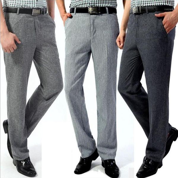 new summer thin men's casual pants high waist loose pants business casual straight men's trousers more size 30-401, Black
new summer thin men's casual pants high waist loose pants business casual straight men's trousers more size 30-401, Black