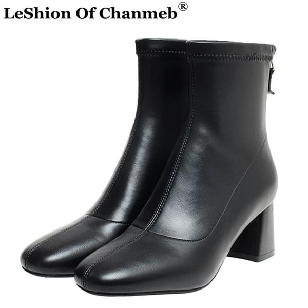 2020 new handmade ankle boots women stretch microfiber leather square heeled short boots ladies size 34-43 zipper booties shoes, Black
2020 new handmade ankle boots women stretch microfiber leather square heeled short boots ladies size 34-43 zipper booties shoes, Black
