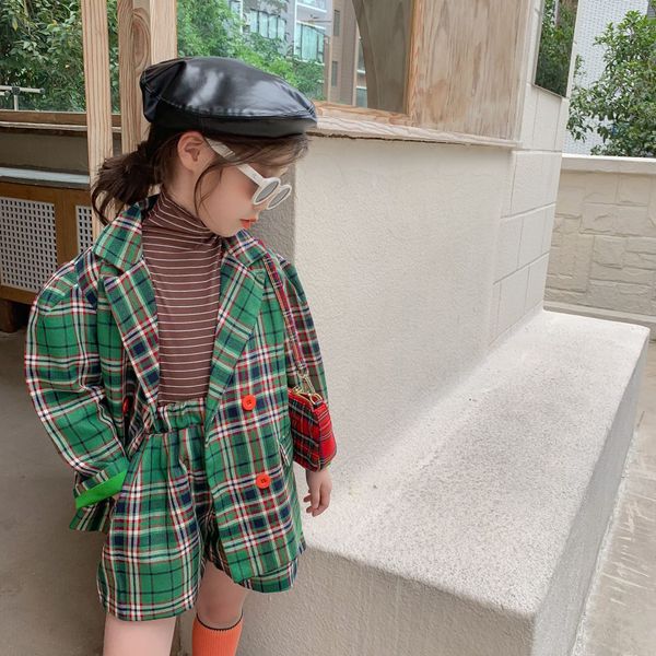 autumn new arrival korean style clothing sets cotton selling plaid suit coat with short pants for fashion cute baby girls 0927, White
autumn new arrival korean style clothing sets cotton selling plaid suit coat with short pants for fashion cute baby girls 0927, White