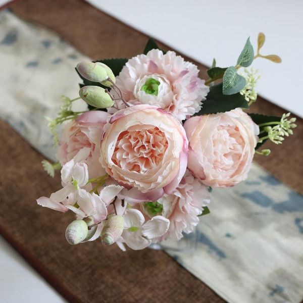 new silk rose pink red peony bouquet artificial flowers 5 big head fake flowers vases for home wedding decoration indoor f jlljab
new silk rose pink red peony bouquet artificial flowers 5 big head fake flowers vases for home wedding decoration indoor f jlljab
