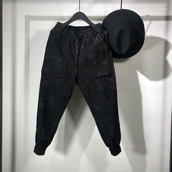 men's pants owen seak men casual cross high street wear length men's clothing sweatpants spring harem1, Black
men's pants owen seak men casual cross high street wear length men's clothing sweatpants spring harem1, Black
