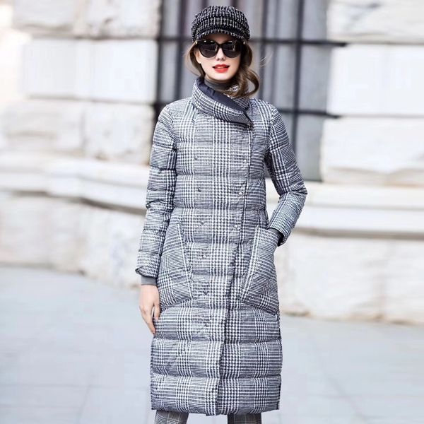 duck down jacket women winter long thick double sided plaid coat female plus size warm down parka for women slim clothes 201031, Black
duck down jacket women winter long thick double sided plaid coat female plus size warm down parka for women slim clothes 201031, Black