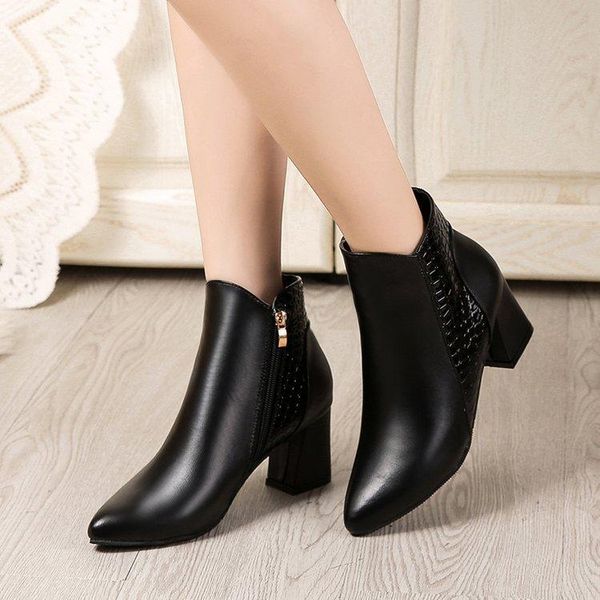 winter boots women platform zipper ankle boots for women elegant high heel female pointed toe botines mujer bnm6, Black
winter boots women platform zipper ankle boots for women elegant high heel female pointed toe botines mujer bnm6, Black